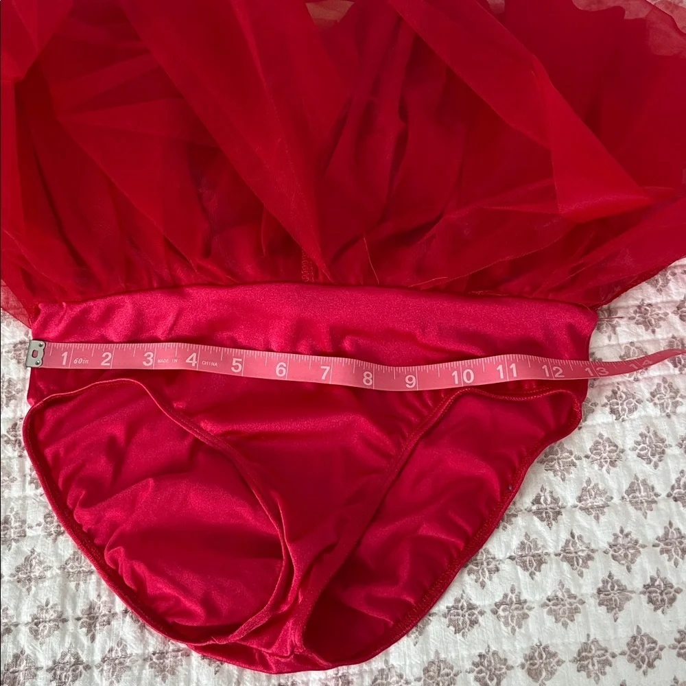 Art Stone Dance Competition Solo Costume Red Velvet Swarovski Crystals Jazz Tap